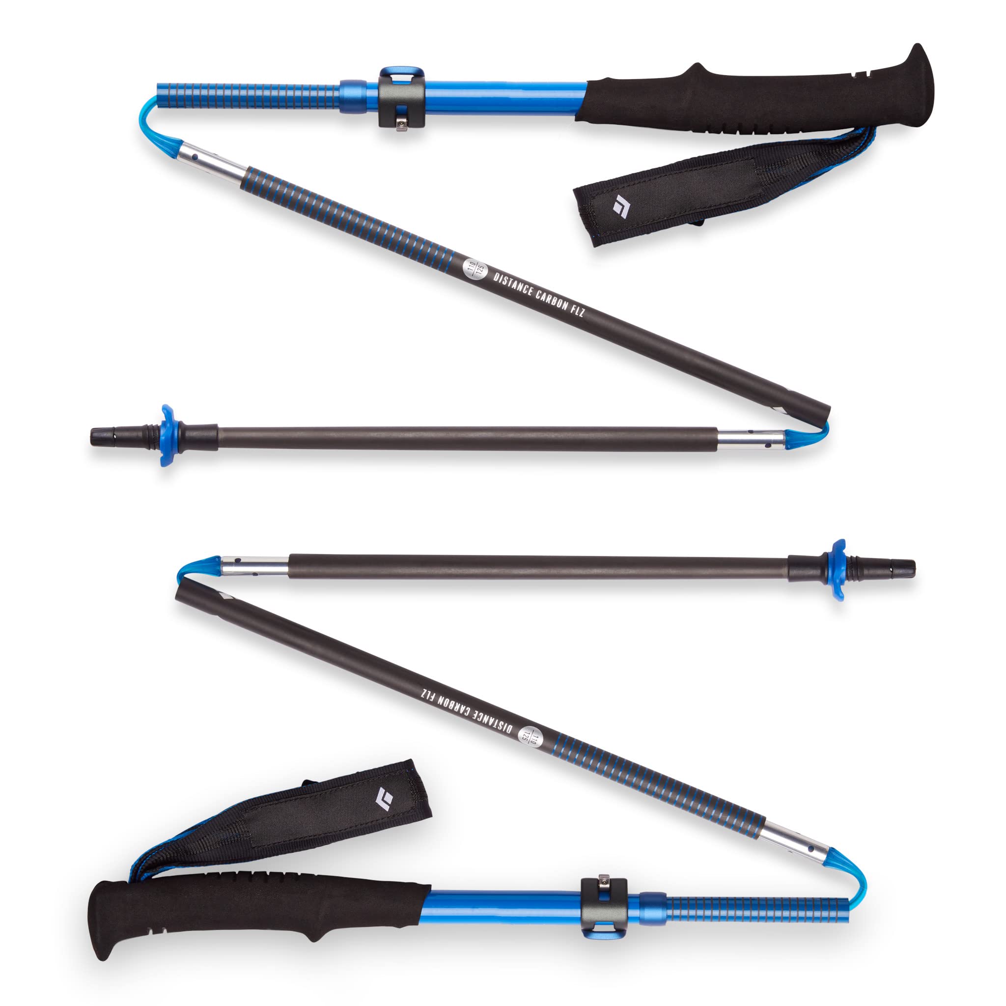 Black Diamond Equipment Distance Carbon Flz Trekking/Running Poles Ultra Blue 140cm