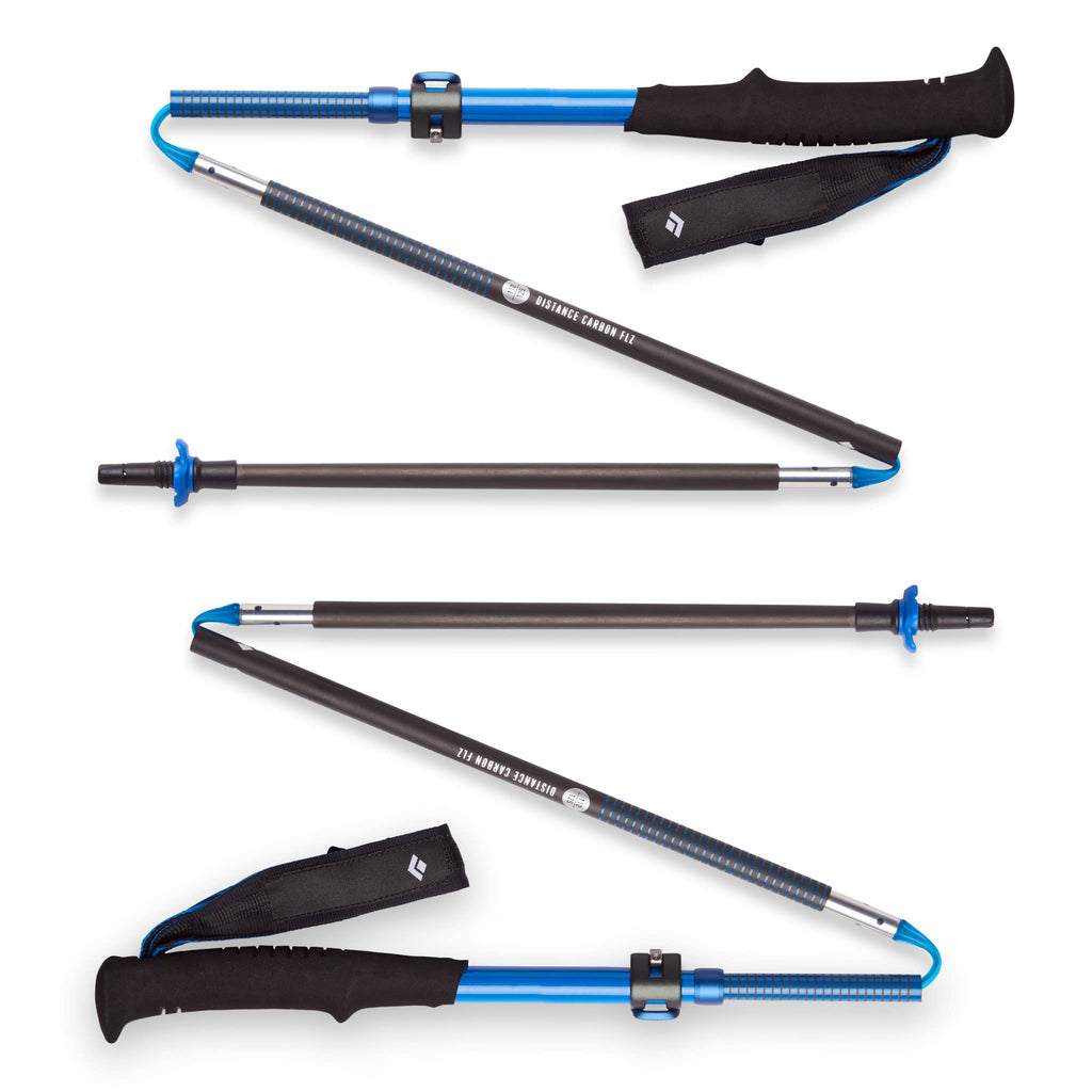 Black Diamond Equipment Distance Carbon Flz Trekking/Running Poles Ultra Blue 140cm