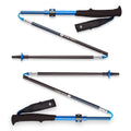 Black Diamond Equipment Distance Carbon Flz Trekking/Running Poles Ultra Blue 140cm