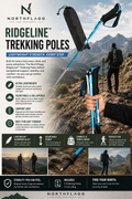 NorthFlagg RidgeLine™ Aluminum Trekking Poles