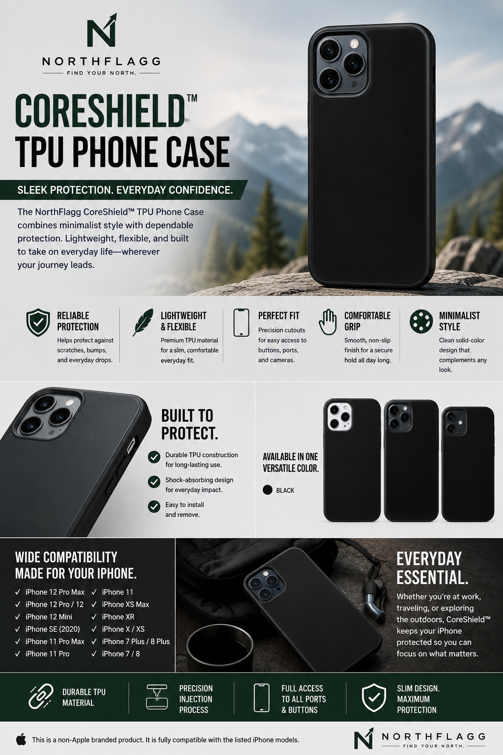 NorthFlagg CoreShield™ TPU Phone Case