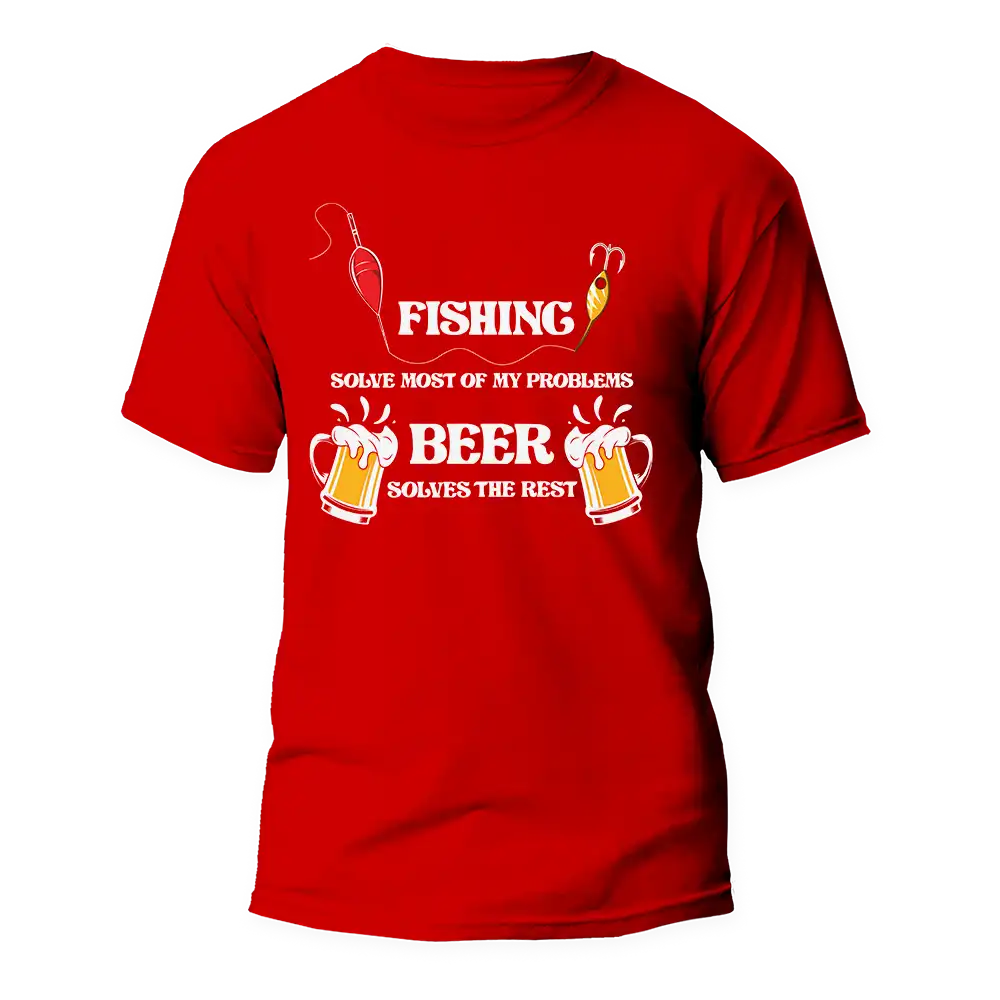 Fishing Solves All My Problem Man T-Shirt
